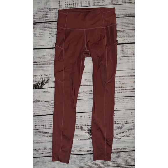 Lululemon Fast Free High Rise Tights 25" *Cool Cherry Tint Nulux Size 6 - Picture 1 of 7